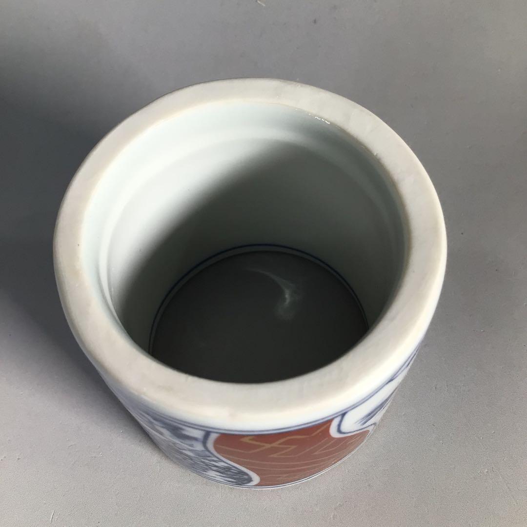 Ｎ７１　皆具　『清宝造』『染付金蘭手山水文』『水指　建水　蓋置　杓立』　共箱