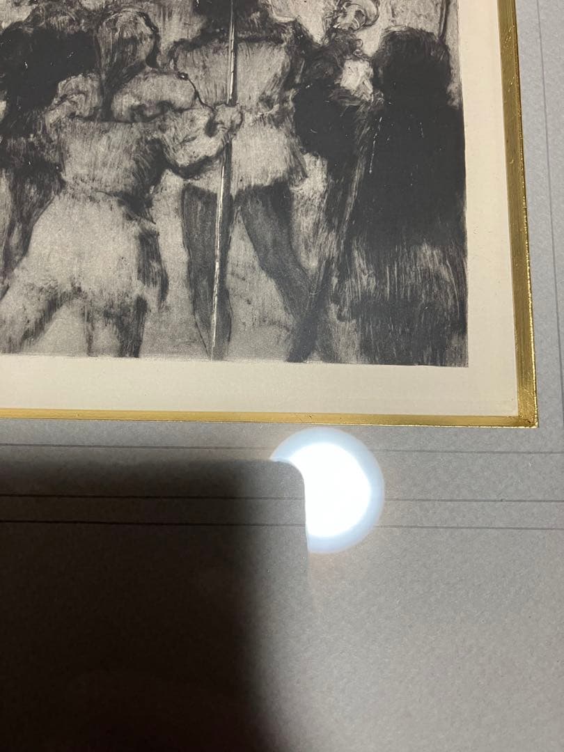 ルイ・イカール　「聖女の守り神　13」銅版画　額装　箱有