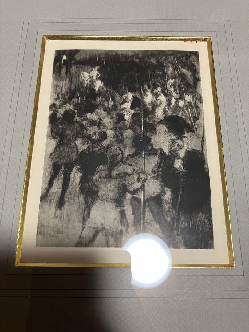 ルイ・イカール　「聖女の守り神　13」銅版画　額装　箱有