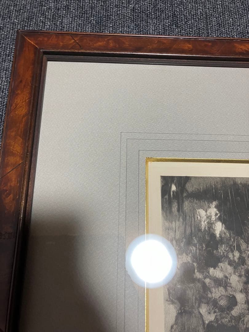 ルイ・イカール　「聖女の守り神　13」銅版画　額装　箱有