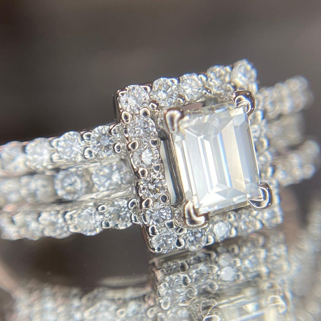 『専用です』天然 ダイヤモンド リング 計1.072ct PT900