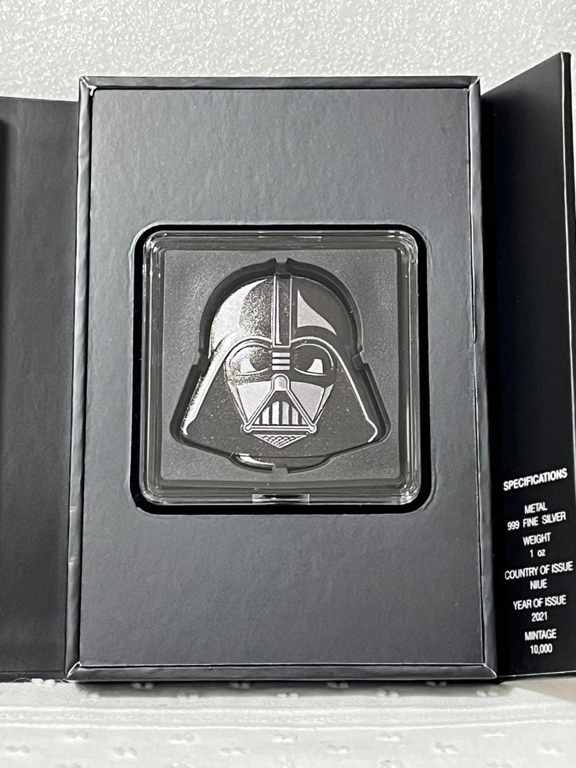 2021年　スターウォーズ　ダースベイダー　ヘルメット　ニウエ　１オンス　銀貨