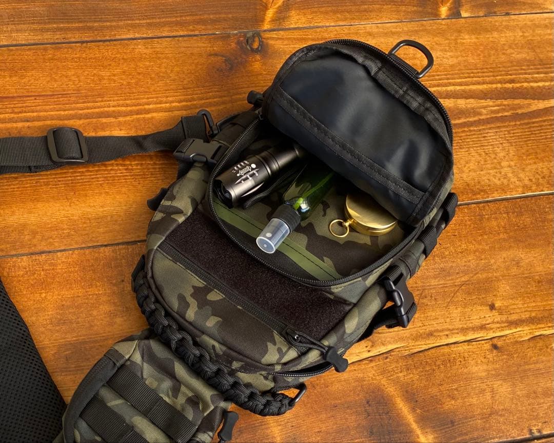 クワガタ採集セット　迷彩柄　オリジナル掻き出し棒　デジタルノギス　採集ケース