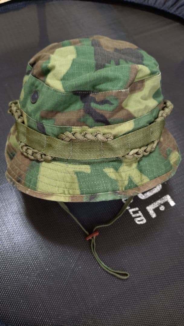 米軍 ベトナム戦争 ERDLグリーンリーフ迷彩 トロピカルハット 7 3/8