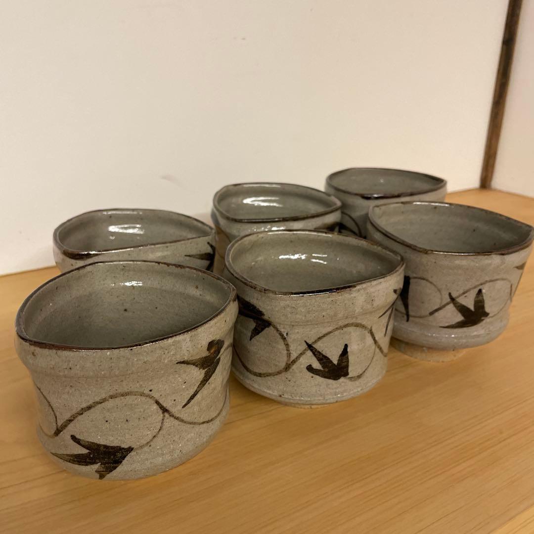 中里忠夫(13代中里太郎右衛門) 絵唐津 向付六客 共箱