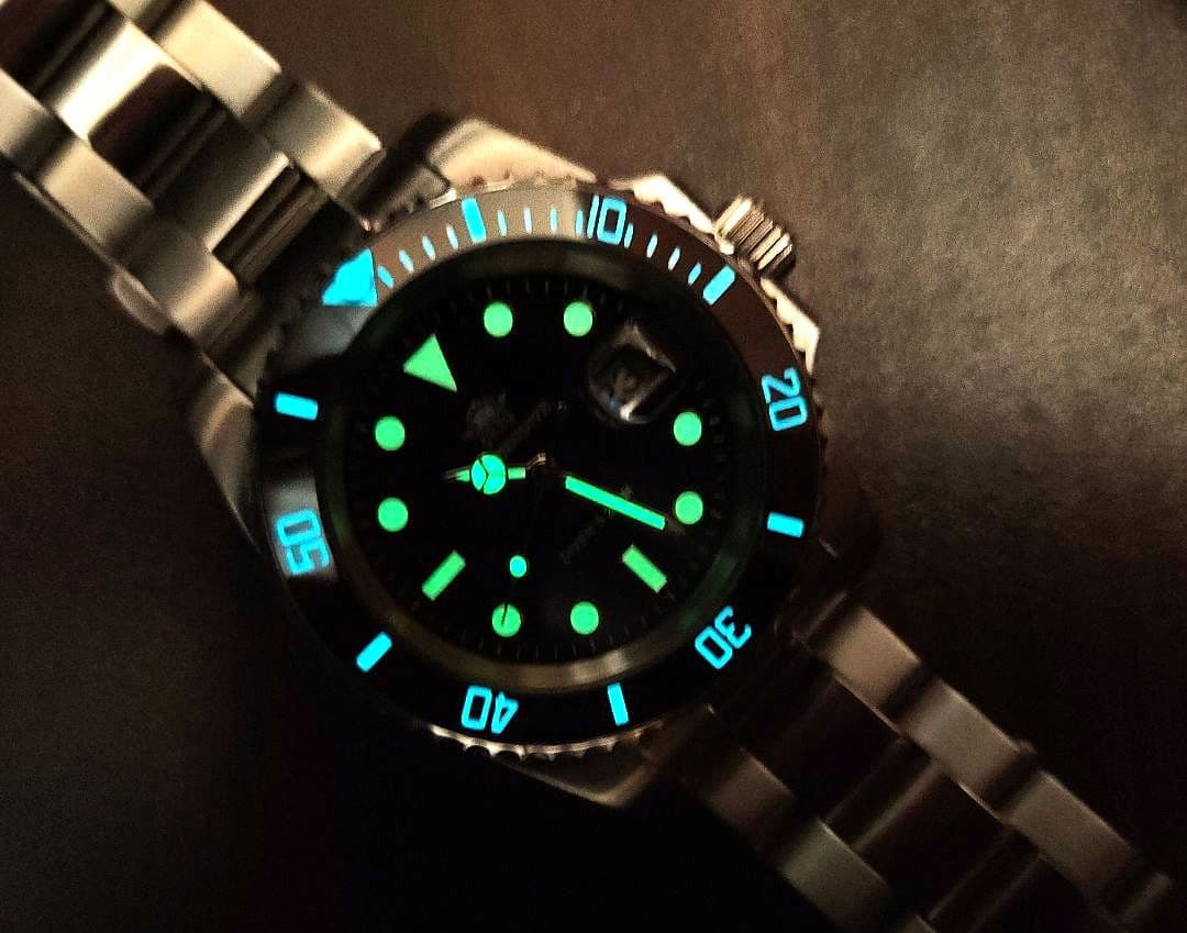 【ADDIESDIVE】ダイバーズ200M【黒】日本製クォーツムーブメント稼働品