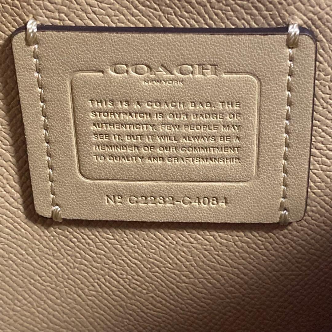 極美品　現行　コーチ　ショルダーバッグ　2way　モリー トート 25　レザー