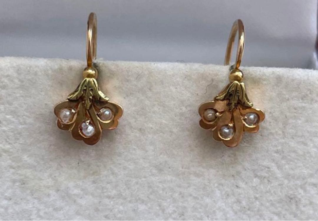 アンティーク　フランス　ドルムーズ18k ヴィンテージ