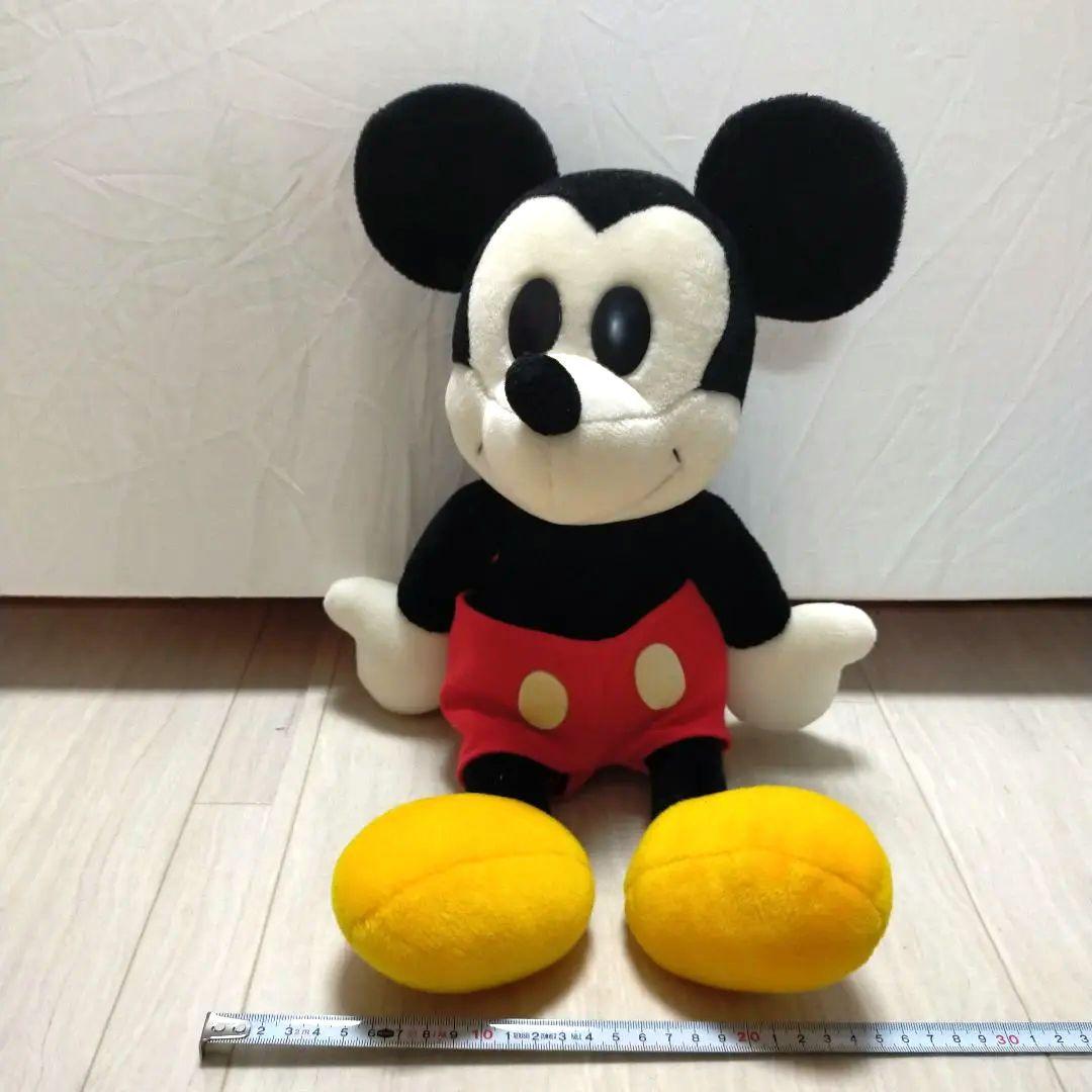 ミッキーマウス ぬいぐるみ 約40cm　白　ホワイト