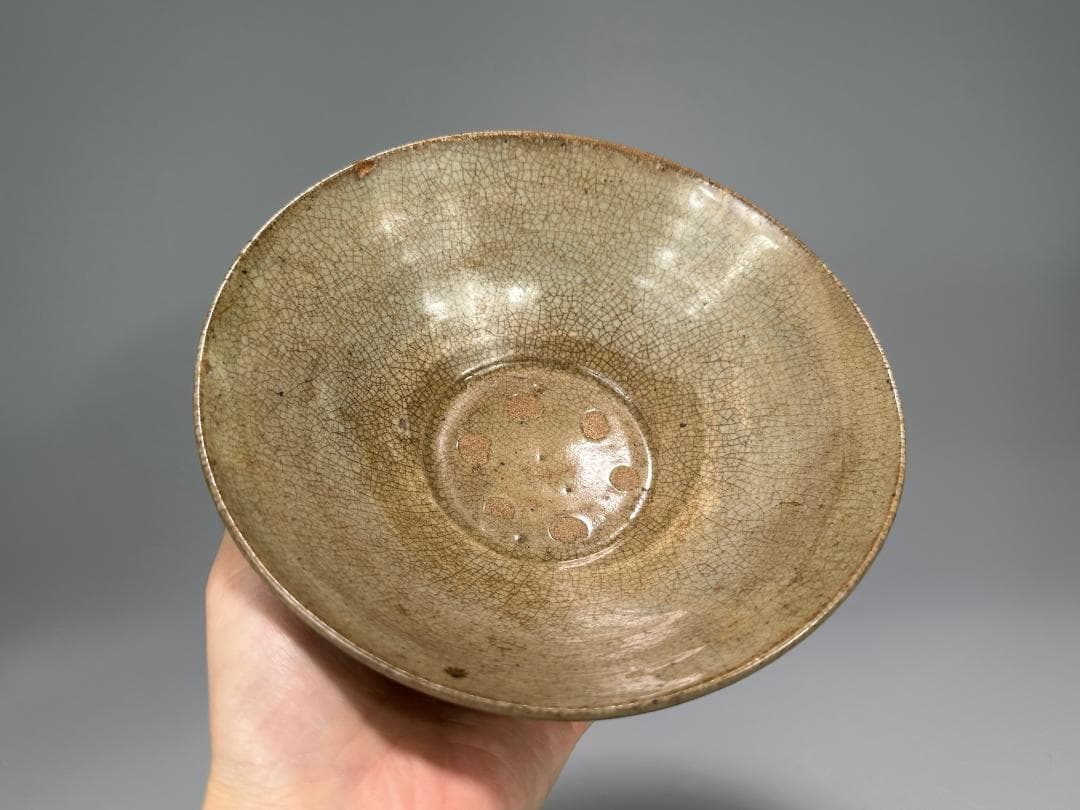 李朝時代　李朝　平茶碗　茶碗　 時代共箱