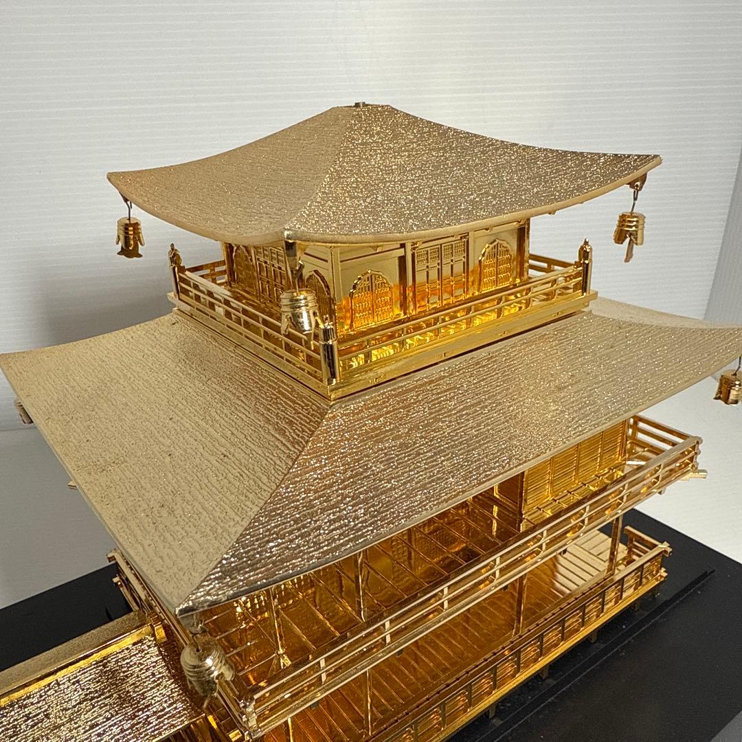 金閣寺 美術工芸品 置物 金属製 約3.2kg