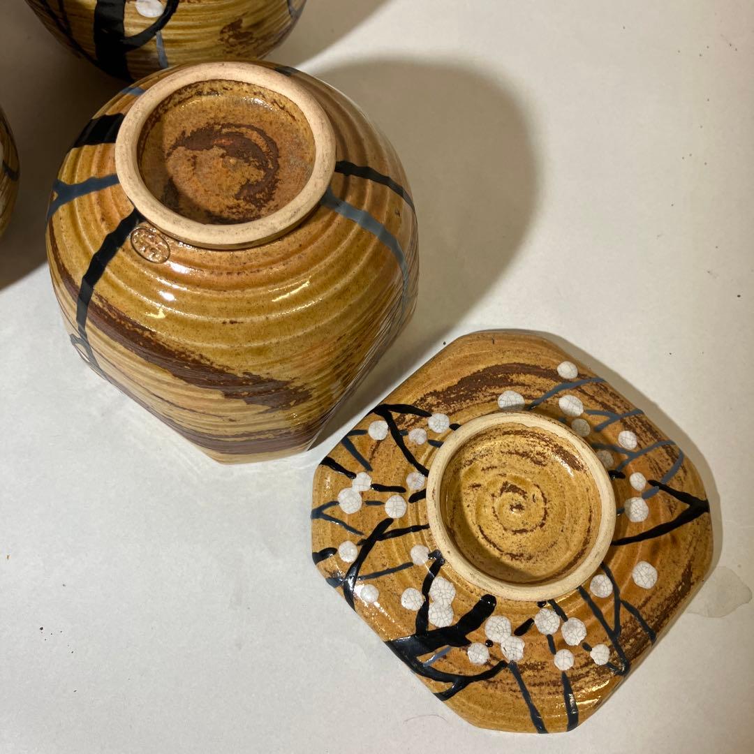 骨董蒸物盌（むしものわん）３客　京焼の名工「初代　宮永東山」作か？