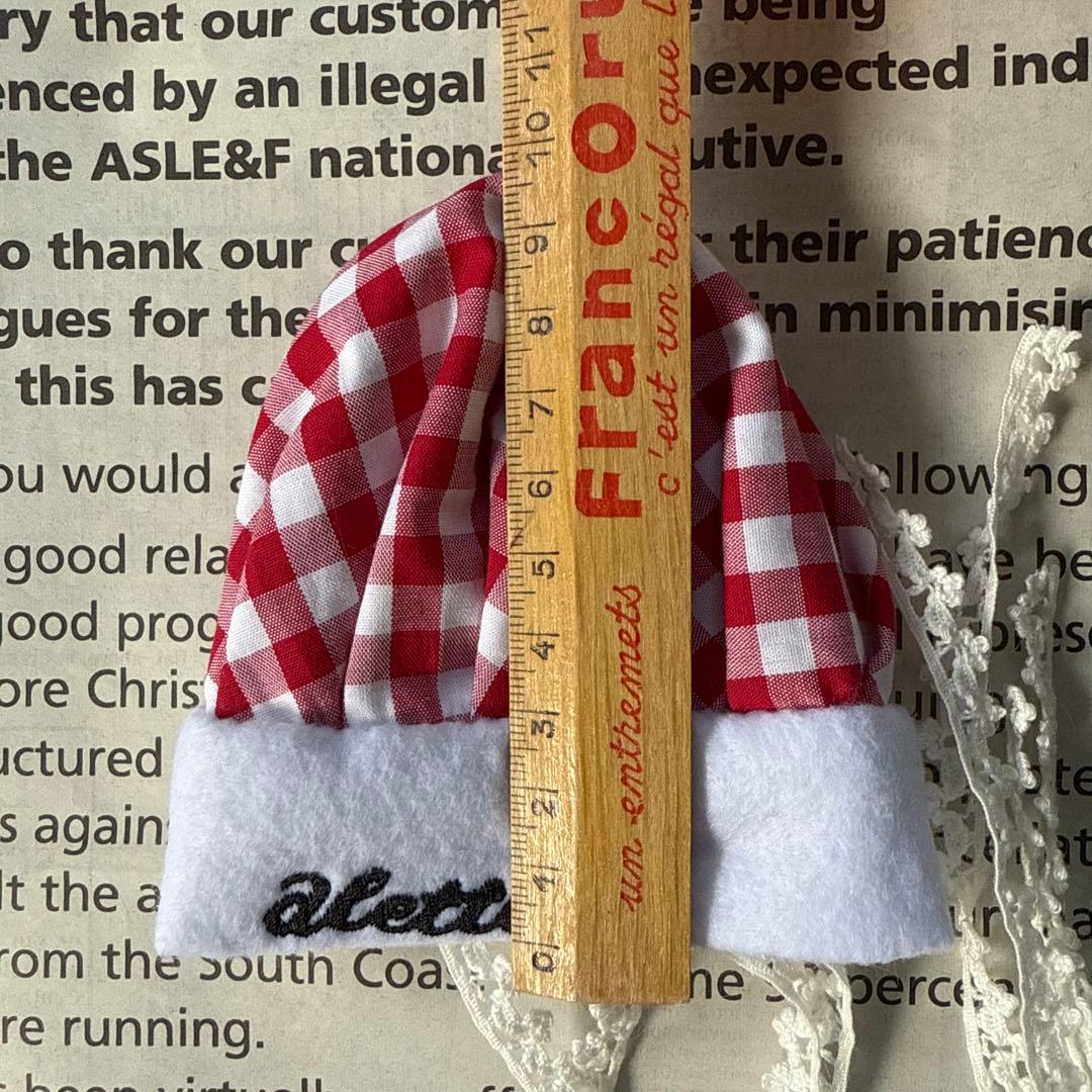 aletta angelique　CAFEエプロン&CAFE コック帽 Red