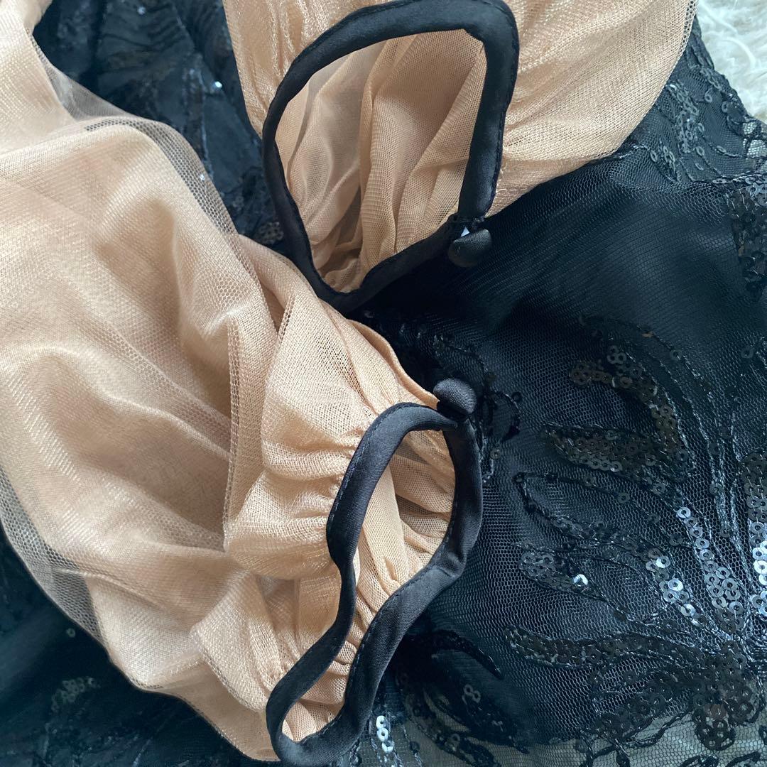 豆侍(土日も発送します)Leja レジャ　シアーパフスリーブペプラムス