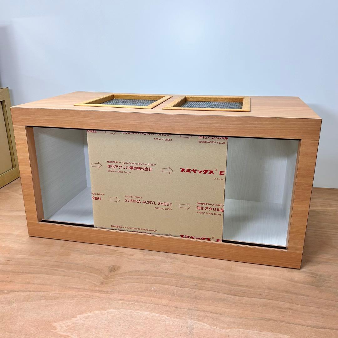 ビアンコ　木製　爬虫類ゲージ　小動物 飼育ケージ　ハンドメイド