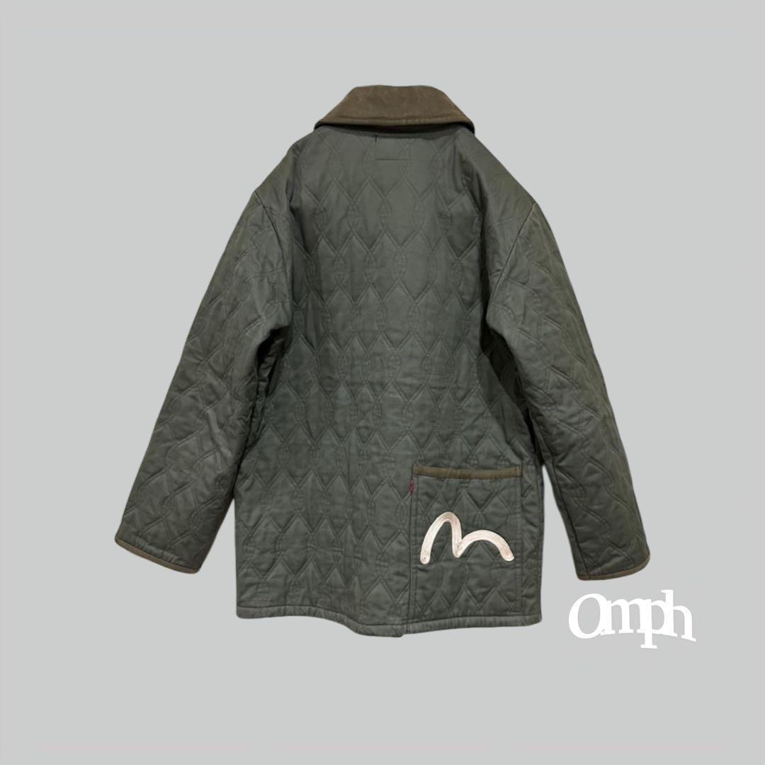 ＊エヴィス EVISU バックカモメ キルティング ジャケット アウター 38