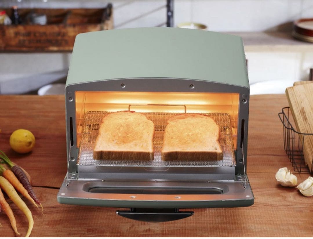 【新品未使用】Aladdin グラファイトトースター 　２枚焼き（グリーン）