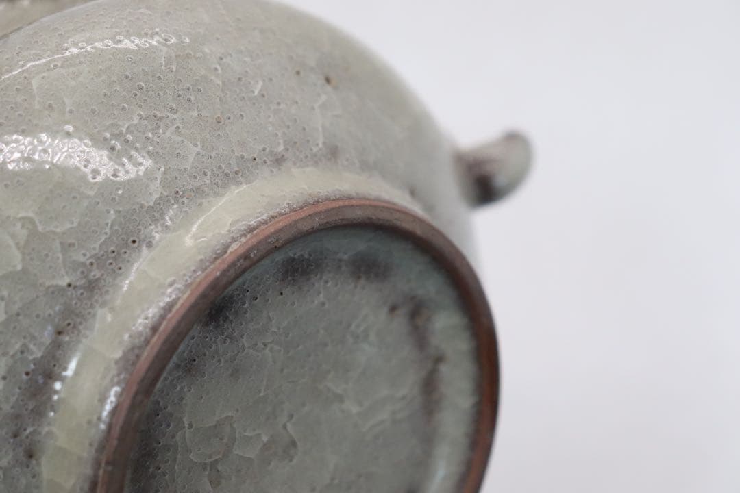 中国　磁貫青磁　香炉　送料込み250225