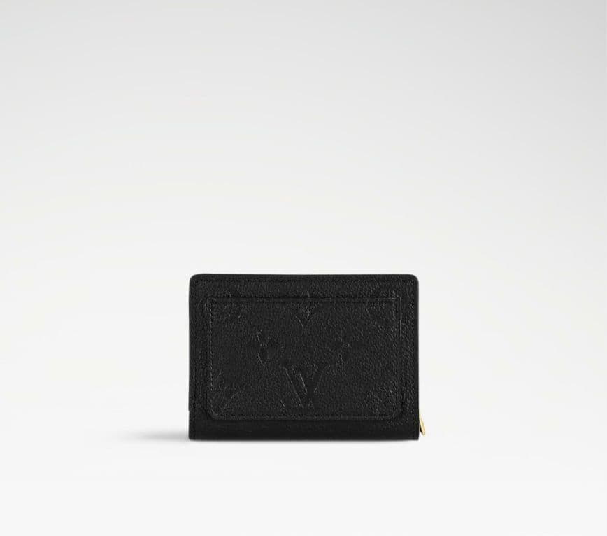 美品　ルイヴィトン　ポルトフォイユ・クレア二つ折り　サイフ　ブラック