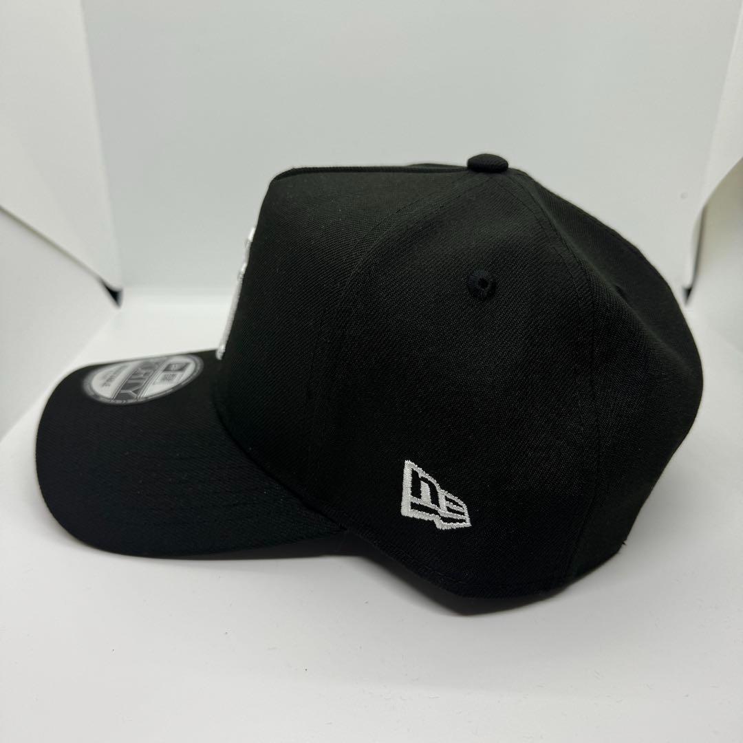 B06ニューエラロサンゼルスドジャース　LA 逆ロゴ　ブラック　黒　ホワイト①