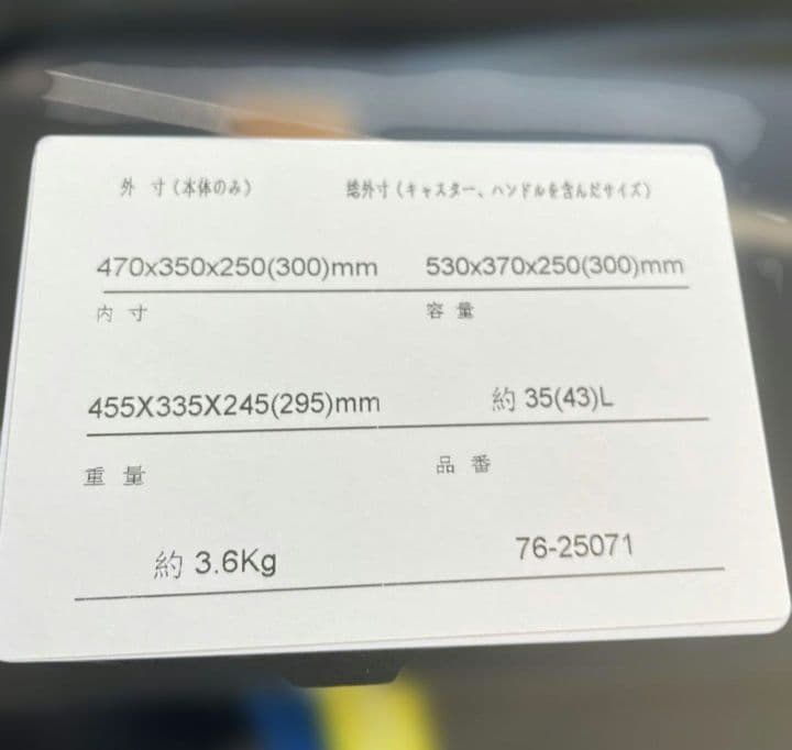 TRAVELIST レスト 35L マットアイボリー