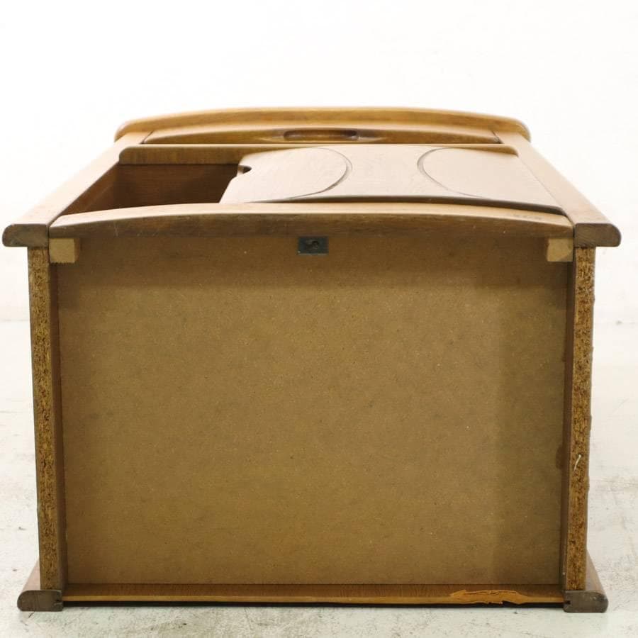 浜本工芸 No.1100 ファックス台A 電話台 コンセント付き ナラ無垢材