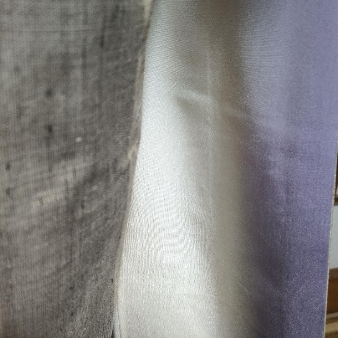 美品 結城紬 丈161 裄67.5 証紙あり ガード加工あり