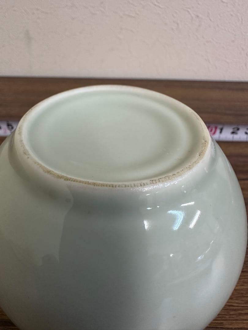 青磁　書道具　中国美術　彫刻　花図