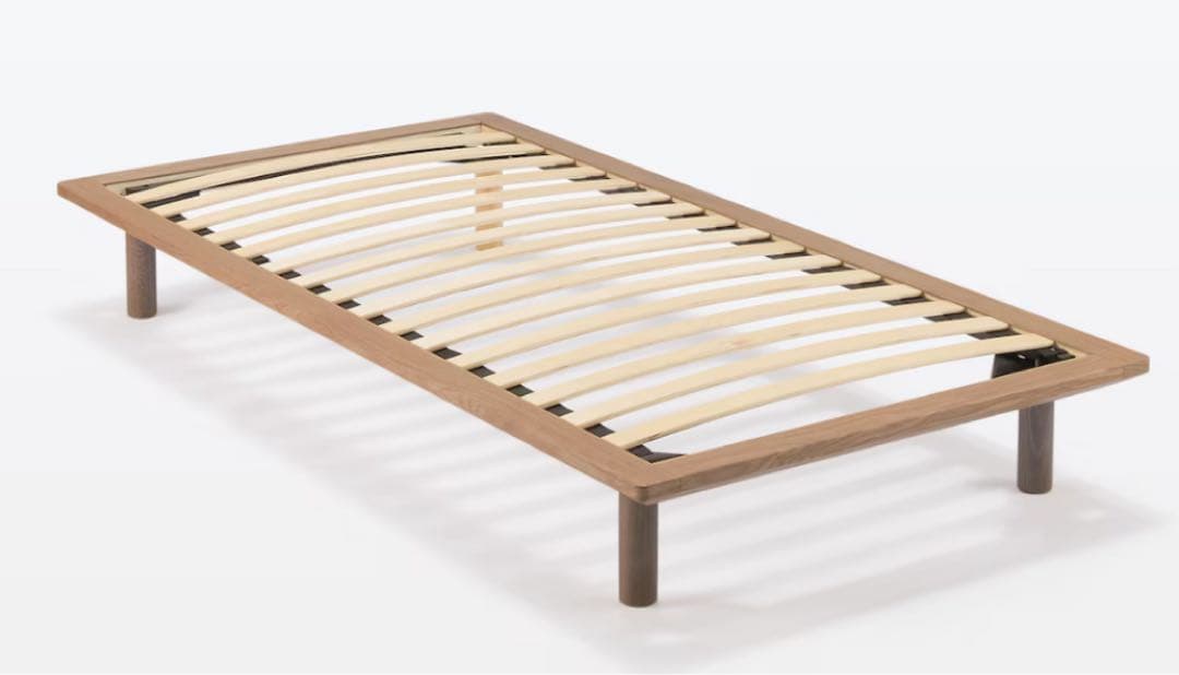 無印良品　木製ベッドフレーム　シングル　ウォールナット材