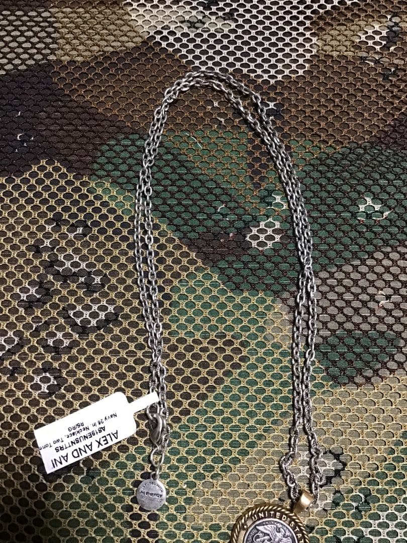 米軍放出品ALEX AND ANI NAVYペンダントネックレス新品未使用