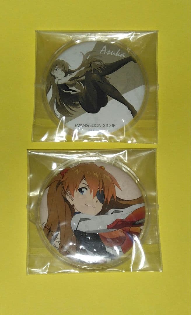 エヴァンゲリオン エヴァストア アスカ 缶バッジ