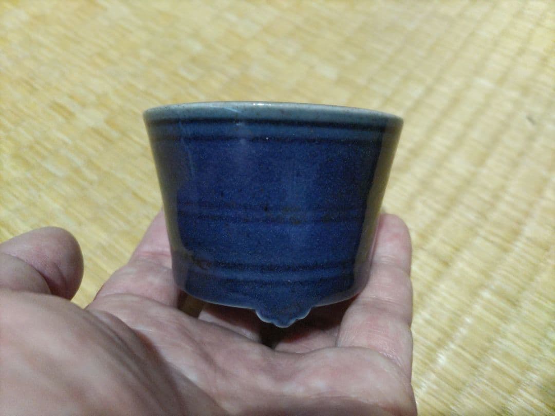 伊万里　瑠璃釉　香炉　江戸前期　無傷　初期伊万里？