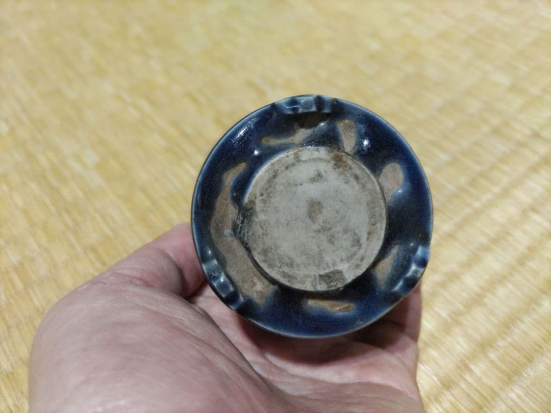 伊万里　瑠璃釉　香炉　江戸前期　無傷　初期伊万里？