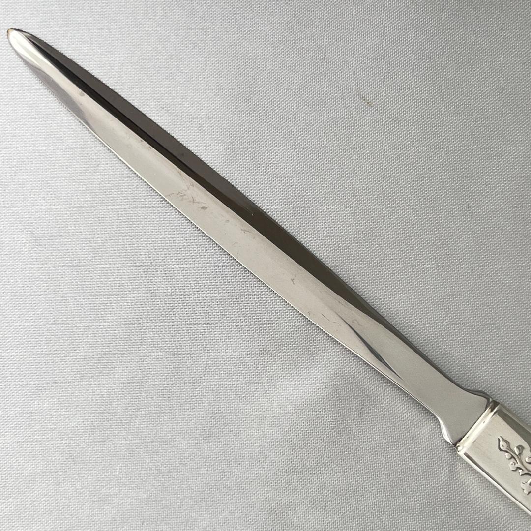 【LUNT】【純銀ハンドル】アールヌーボー レターナイフ / ペーパーナイフ