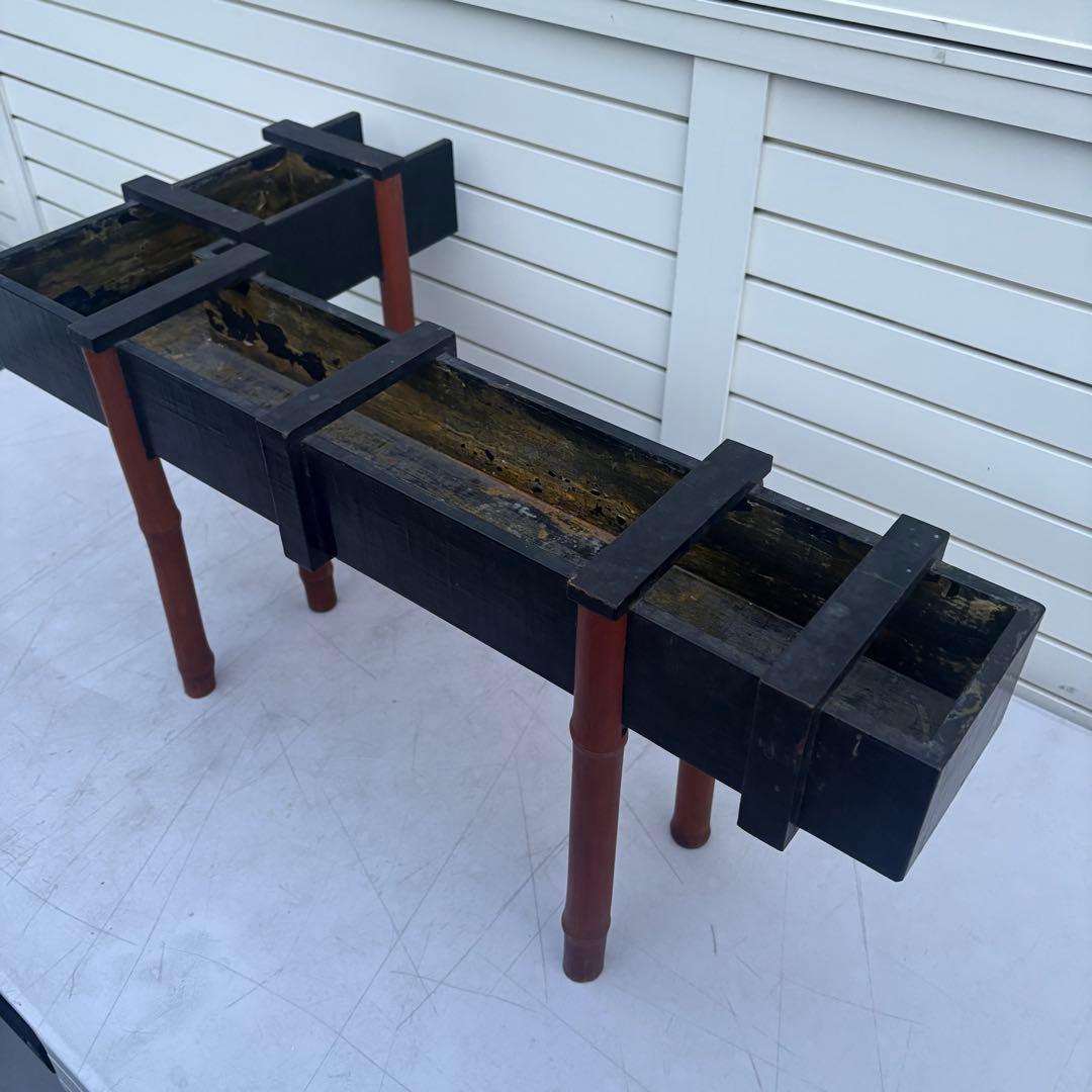 珍品◎貴重　花入　花台　生花　正月