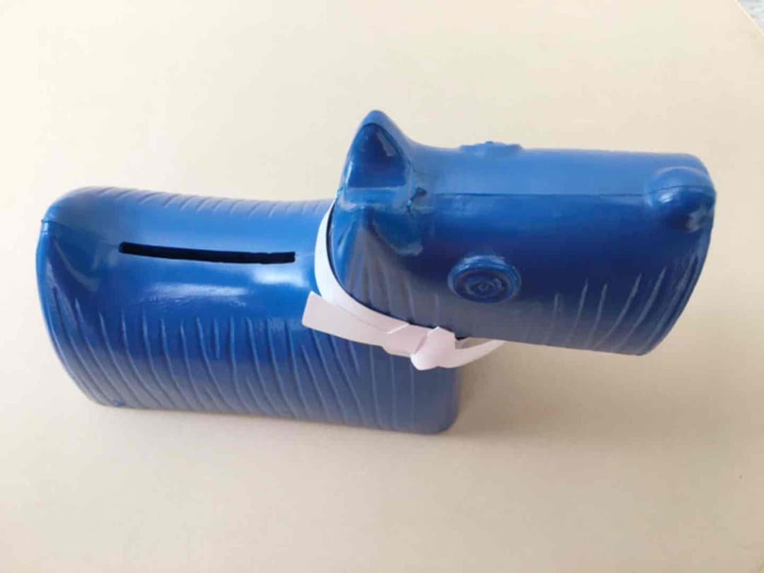 スコティッシュテリア　貯金箱(ブルー) スウェーデン 【希少】