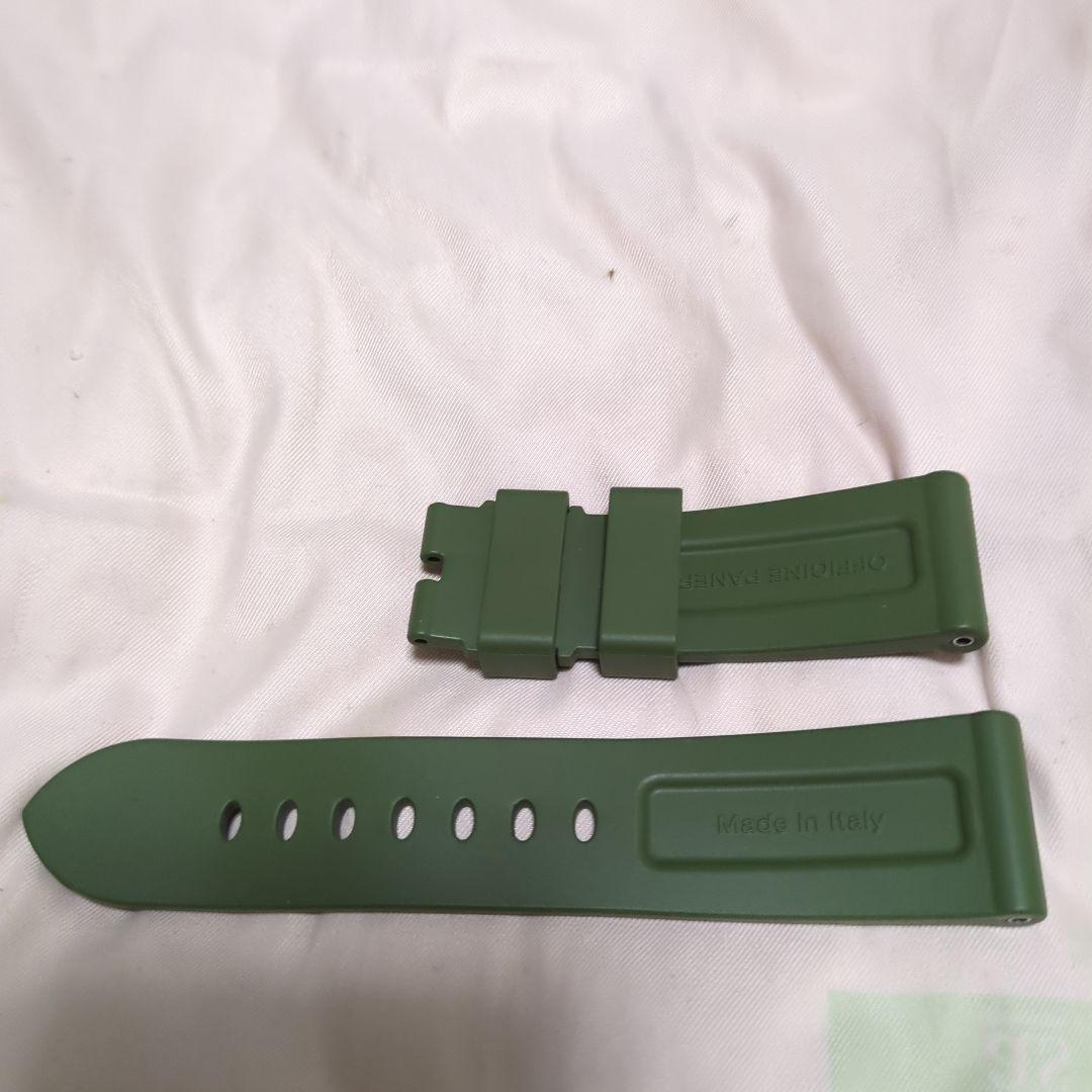 PANERAI 純正ラバー ストラップ アーミー　グリーン