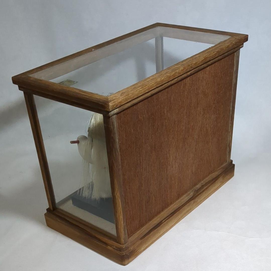 加賀人形 伝統工芸 獅子舞と薙刀 男童 ガラスケース付 昭和レトロ 旧家保管品