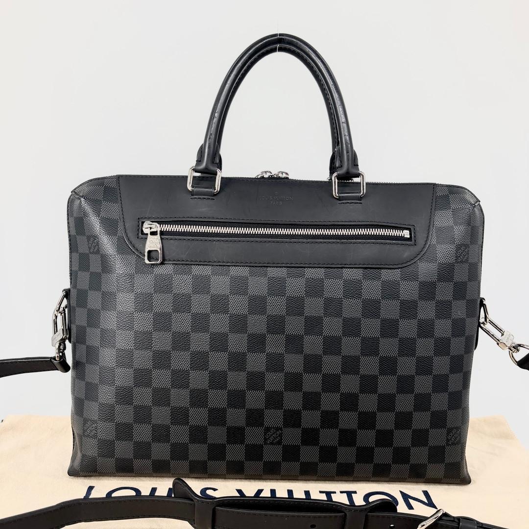 超極美品 ルイヴィトン ダミエグラフィット ポルトドキュマンジュール メンズ