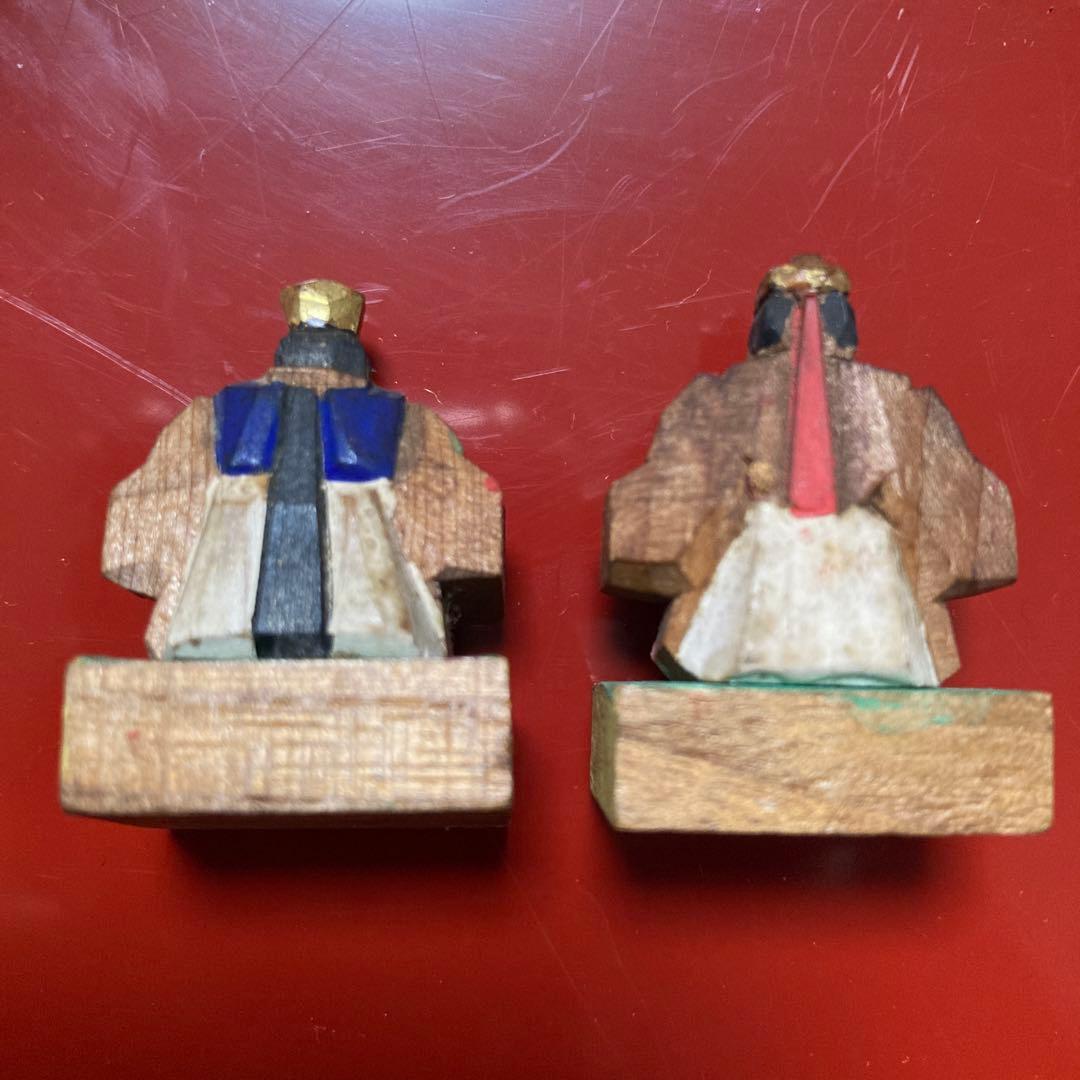 雛人形　一刀彫