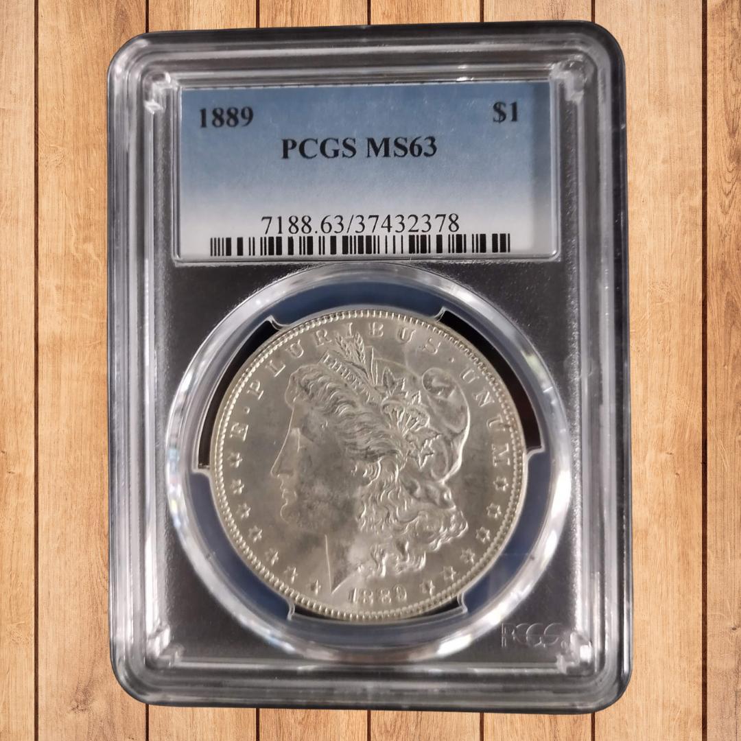 1889年 $1 銀貨 PCGS MS63