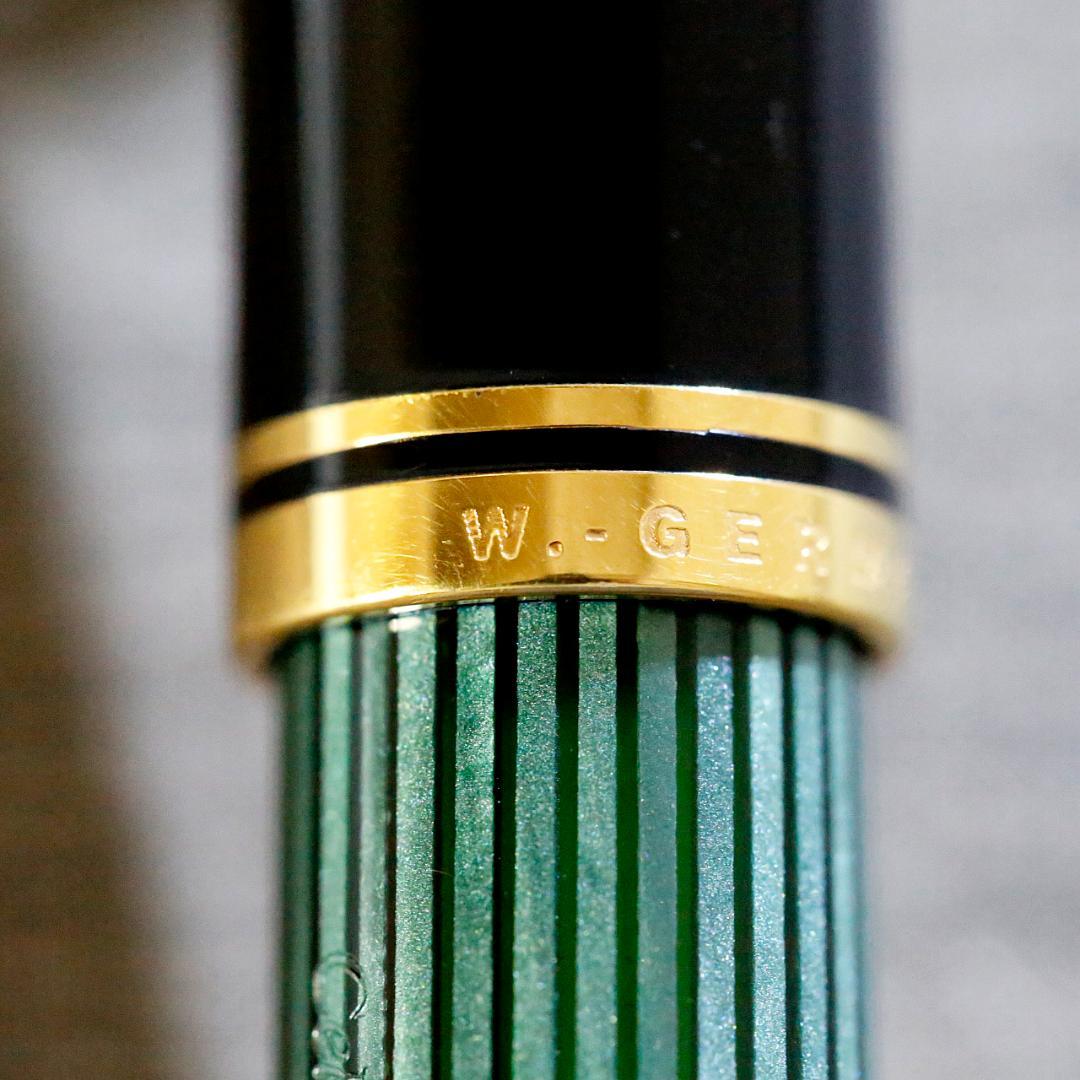 【レア限定品】ペリカン 万年筆 Ｍ８００ 丸善１２０周年記念 スーベレーン 緑縞