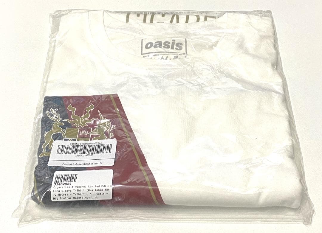 ★OASIS★Cigarettes & Alcohol★72H限定Ｔシャツ★Ｍ