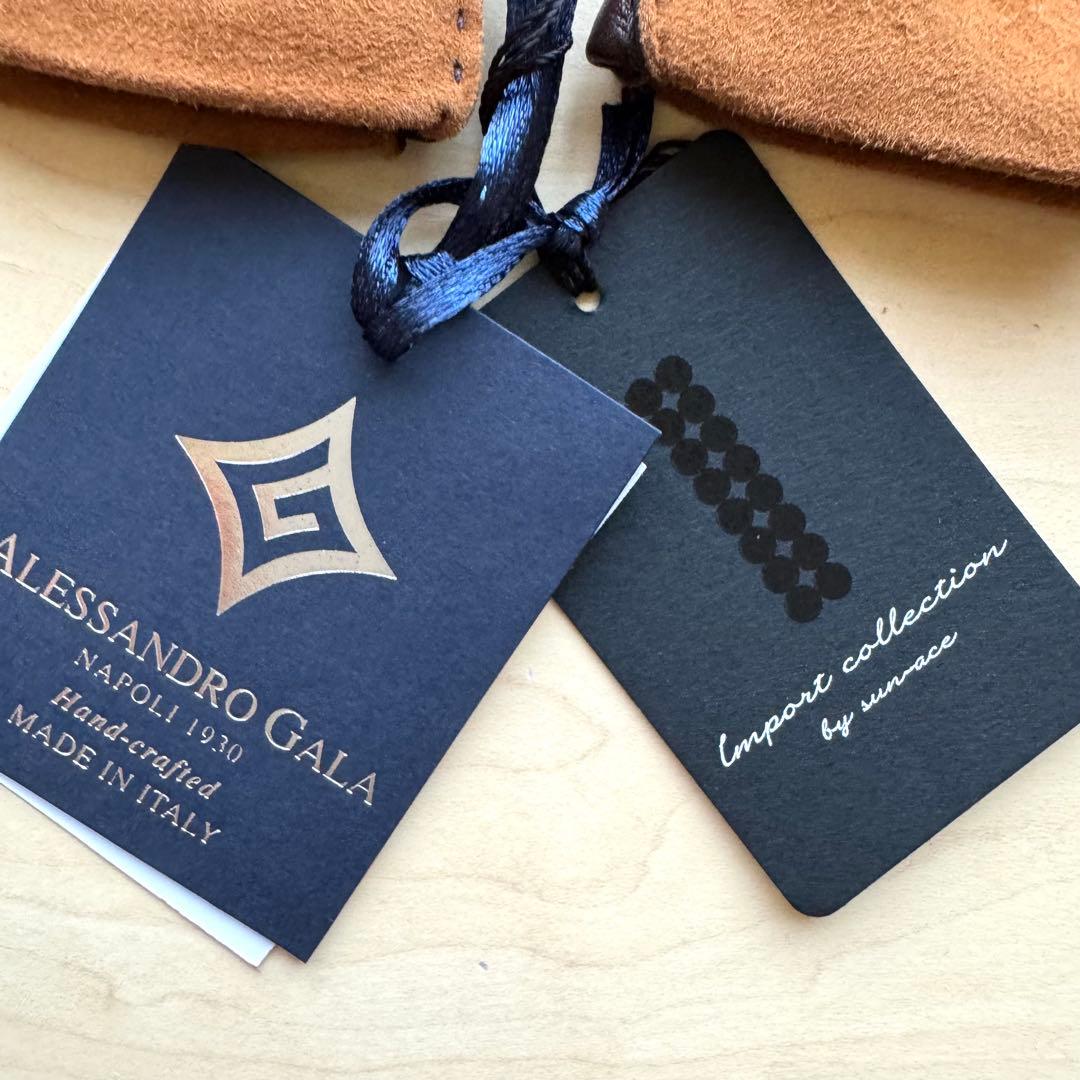 ★新品★GALA GLOVES　メンズ　高級レザー手袋　スエード　カシミヤ　茶