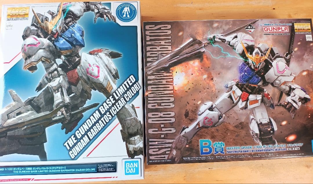 MGガンダムバルバトス 7点セット チタニウム、クリア、ネオンブルー、拡張パーツ