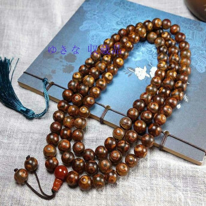 瑪瑙の108粒の仏珠の男女は玉髄の天珠のネックレスのチェーンを兼用します?