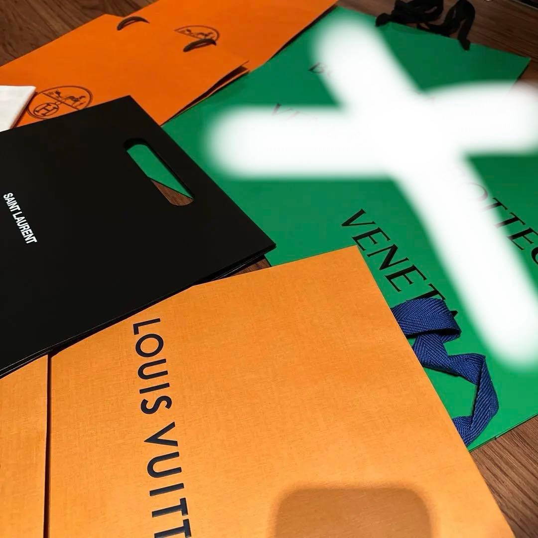 ボッテガ、エルメス、ヴィトン、ジルサンダー、サンローラン、ショップ袋7枚セット