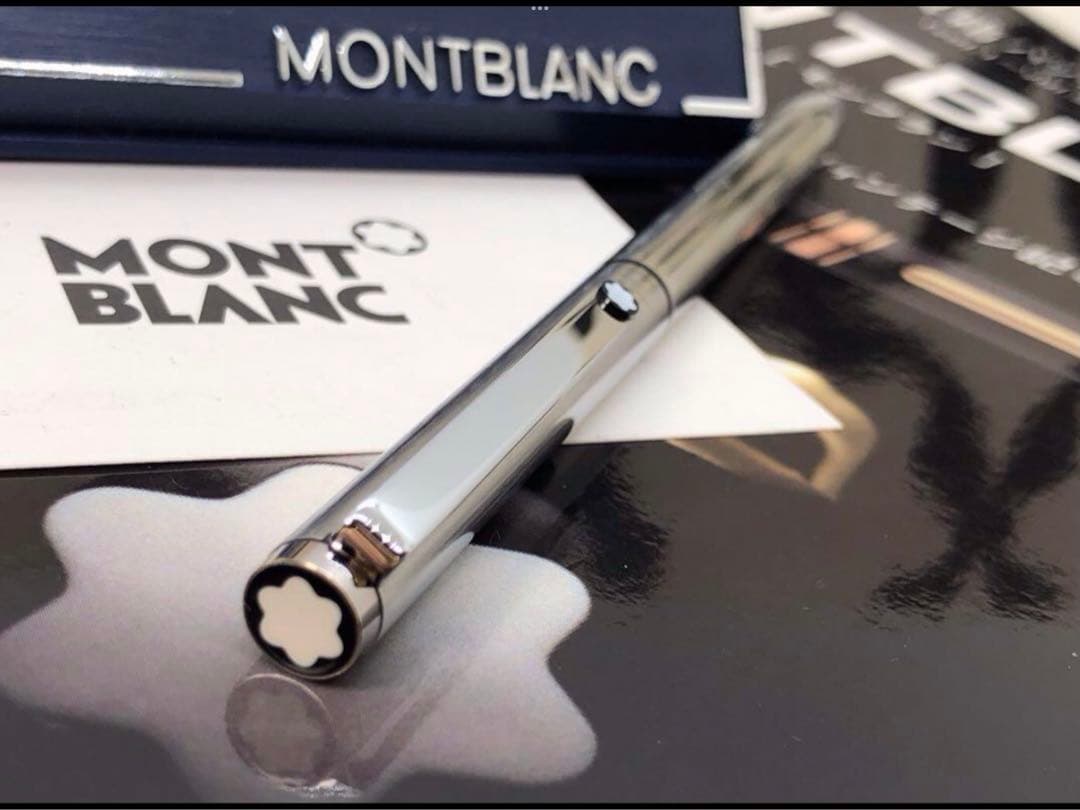 ⭐️カスタム品！バフ研磨仕様No2735⭐️モンブラン社⭐️2色カラーマルチボールペン