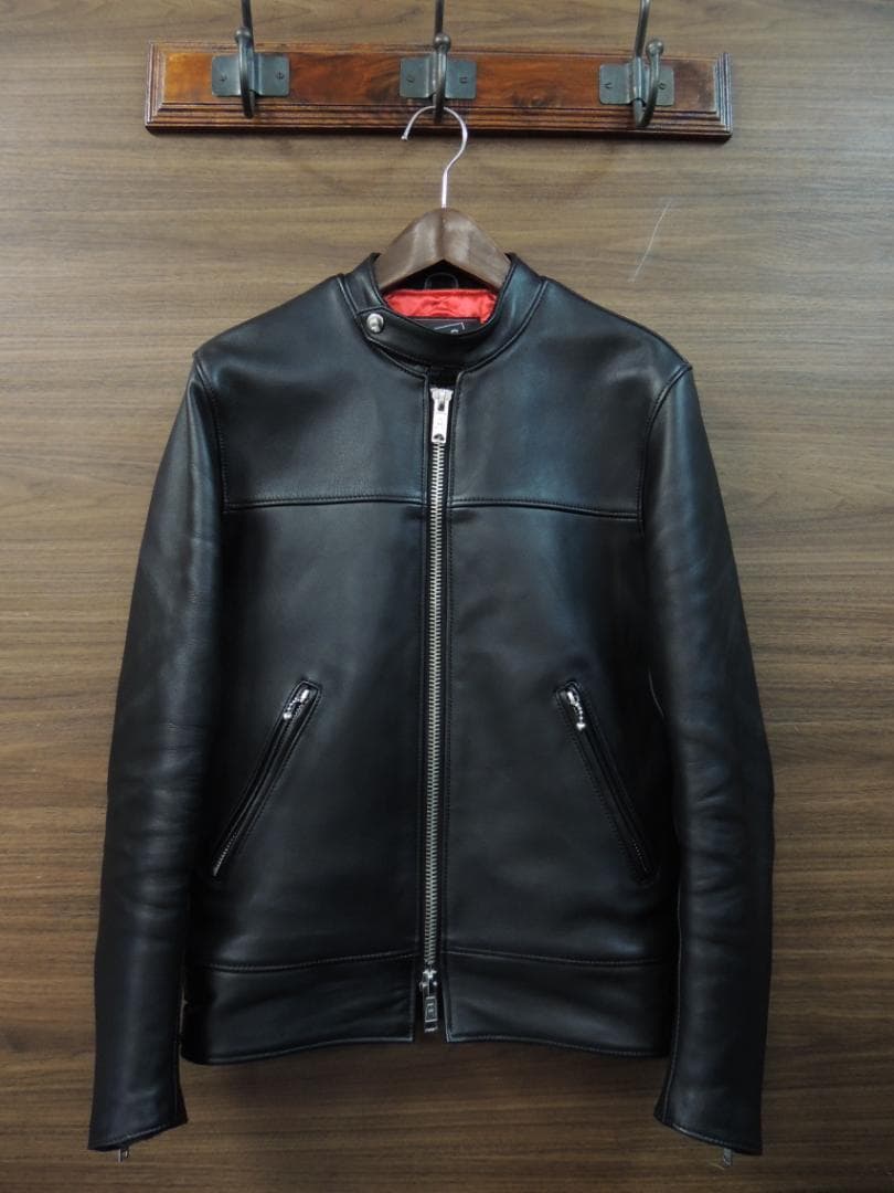 666 MANDARIN COLLAR シープスキン 羊革 シングル ライダース