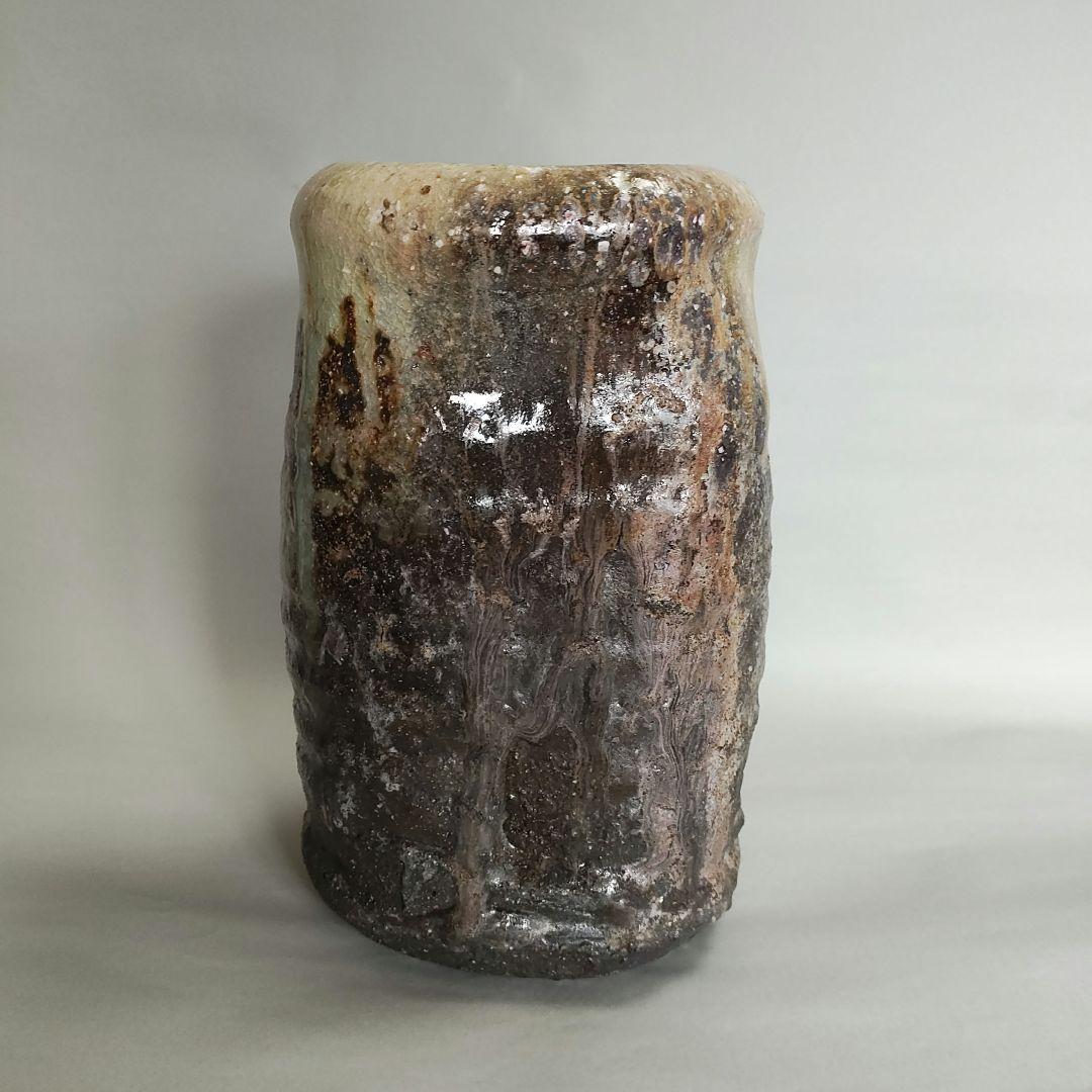 坂本俊人　伊賀旅枕花入　伊賀焼　信楽焼